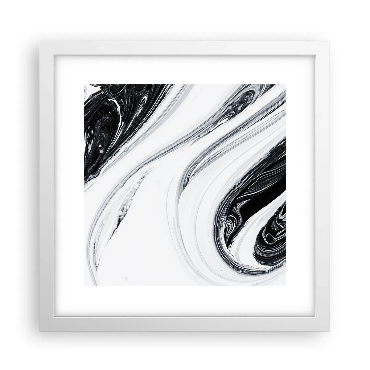 Affiche dans un cadre blanc - Poster - Une combinaison d'opposés - 30x30 cm