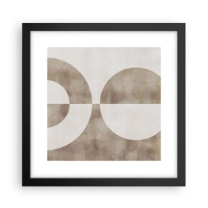 Affiche dans un cadre noir - Poster - Similitudes et différences - 30x30 cm