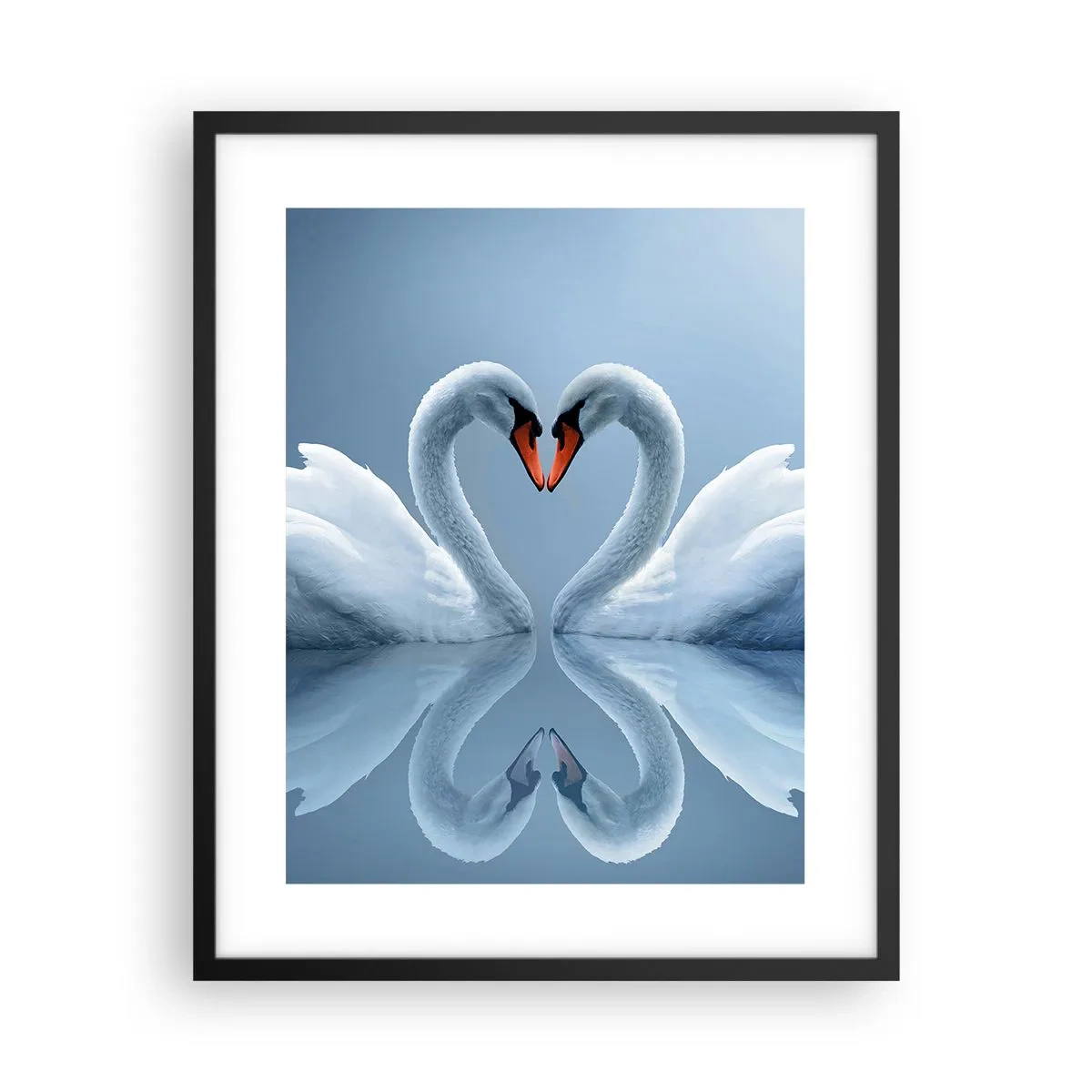 Affiche dans un cadre noir - Poster - Le temps de l'amour - 40x50 cm