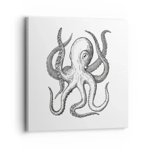 Impression sur toile - Image sur toile - Dansant avec les vagues - 30x30 cm