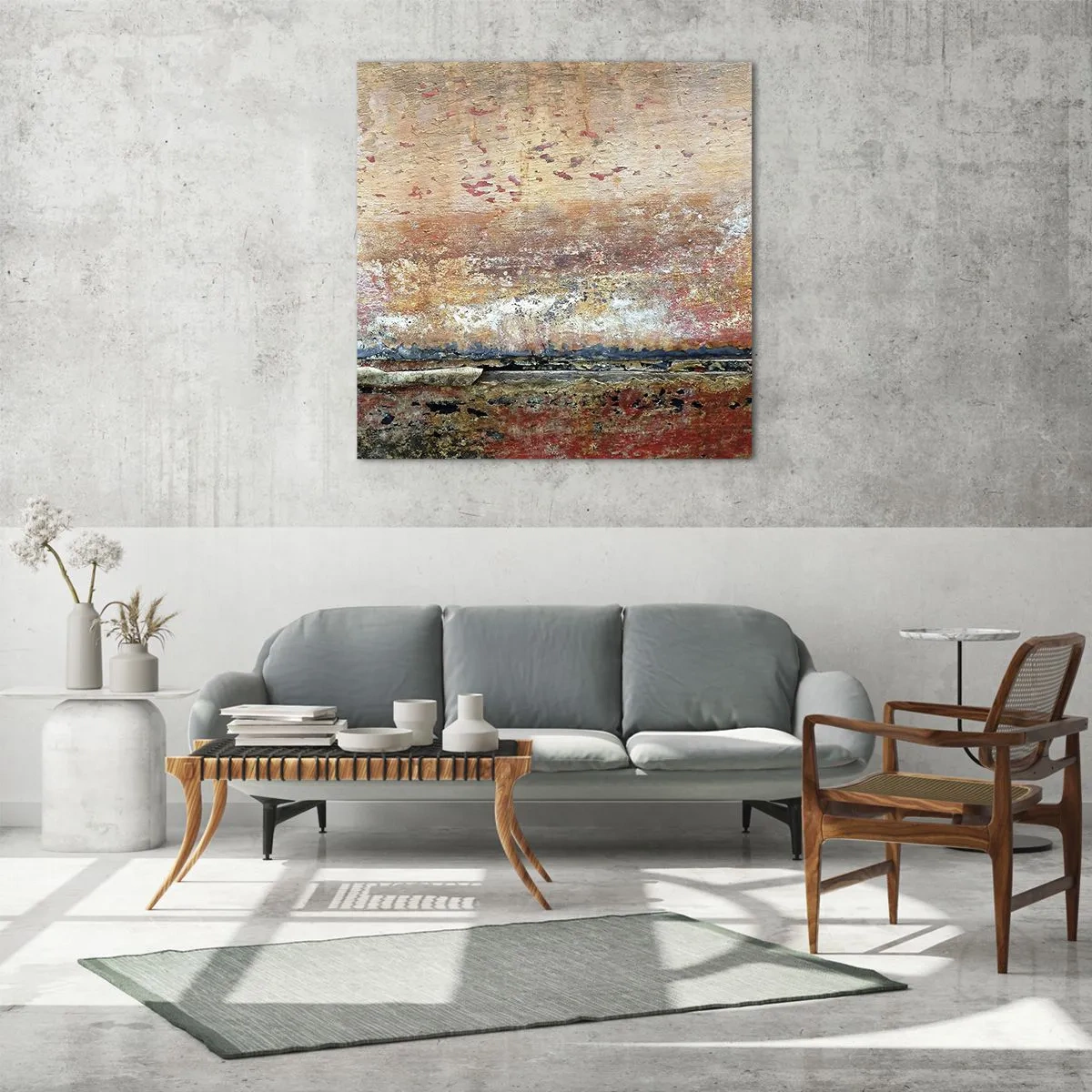 Impression sur verre - Image sur verre - C'est peut-être la mer - 70x70 cm