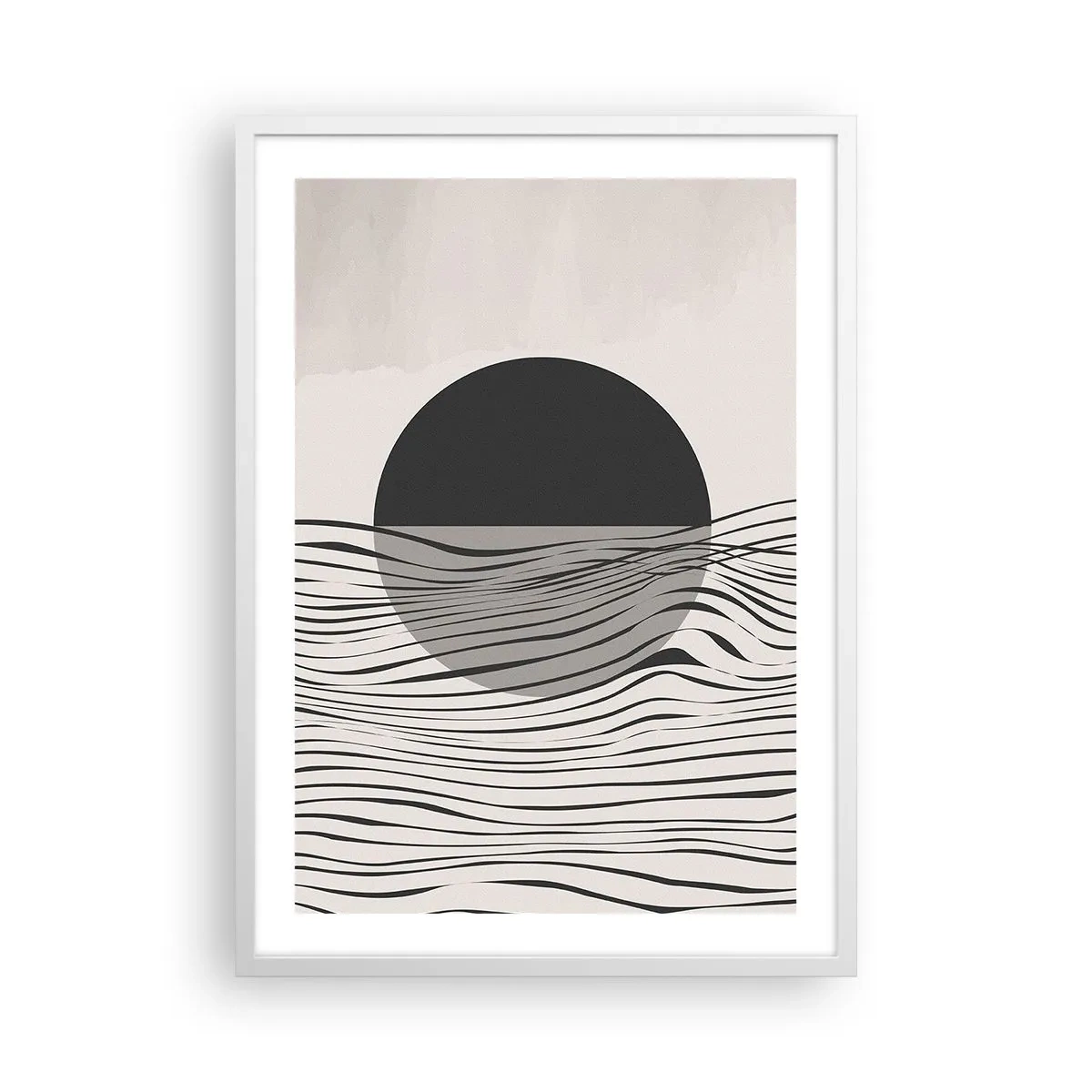 Affiche dans un cadre blanc - Poster - Demi composition - 50x70 cm