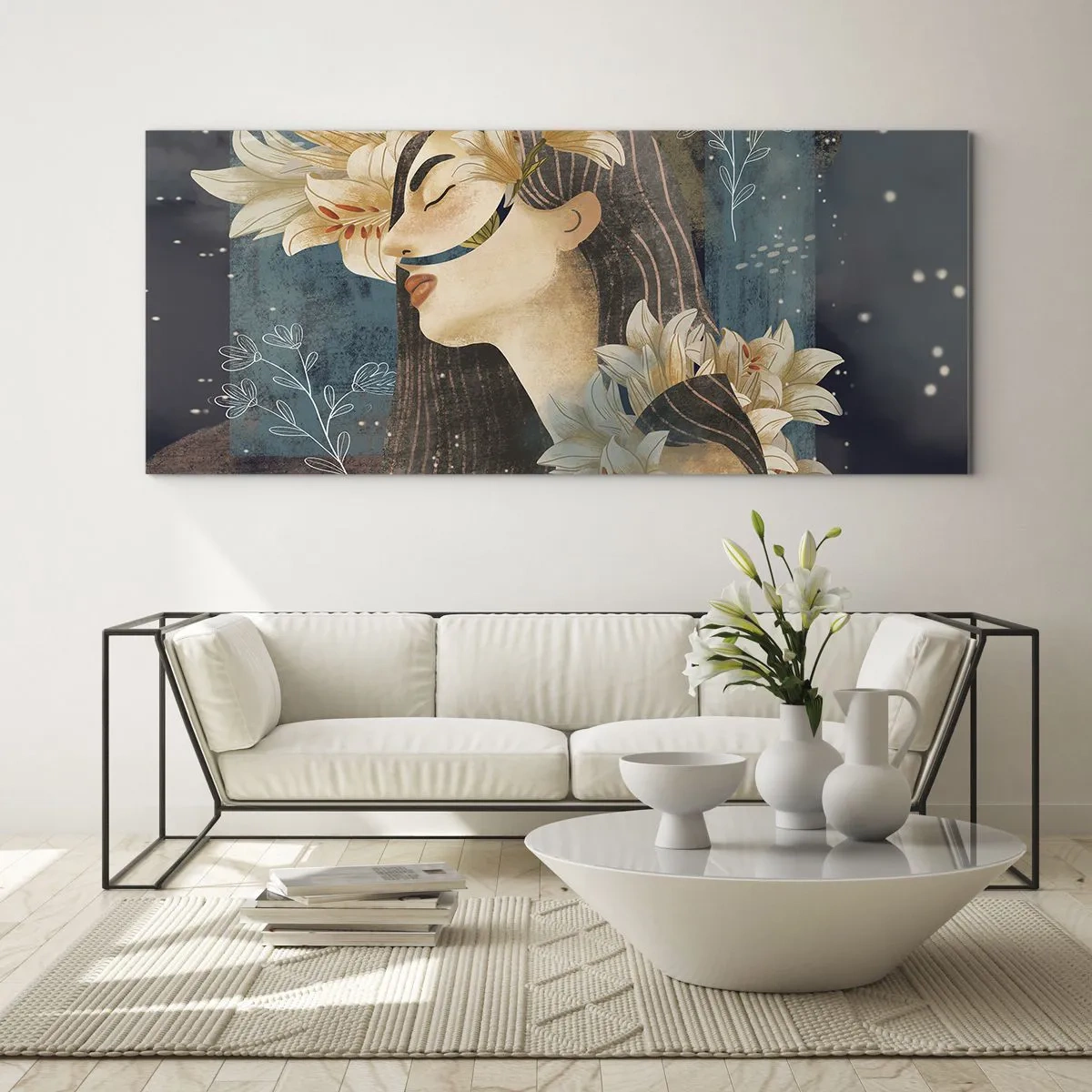 Impression sur verre - Image sur verre - Conte de fée sur la princesse lilas - 100x40 cm