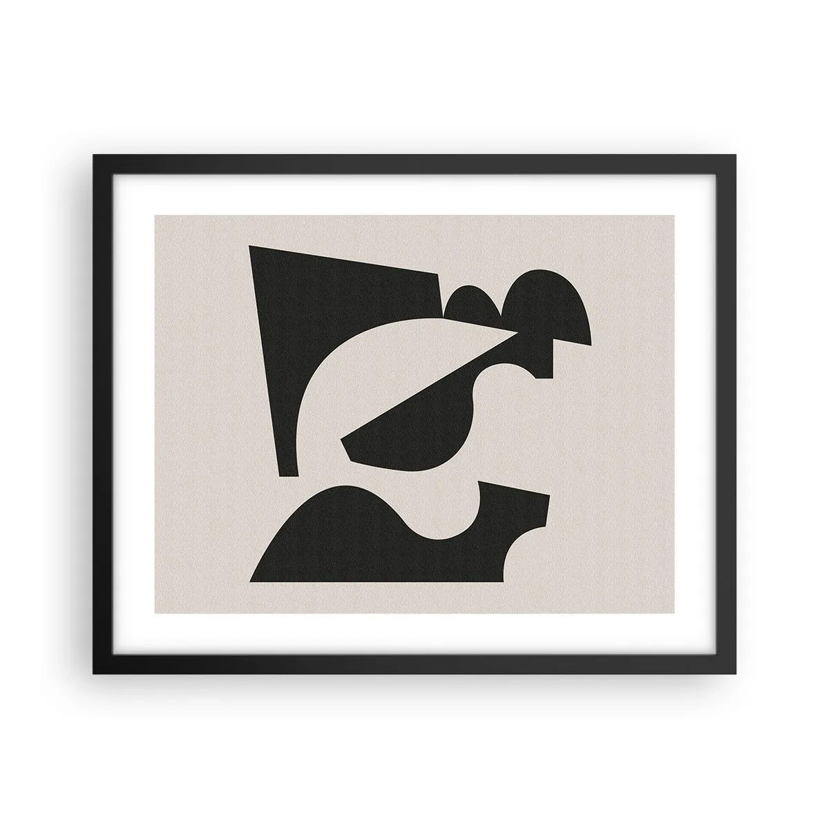 Affiche dans un cadre noir - Poster - À monter soi-même - 50x40 cm