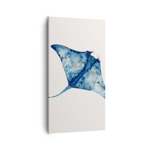 Impression sur toile - Image sur toile - La vie en bleu - 55x100 cm