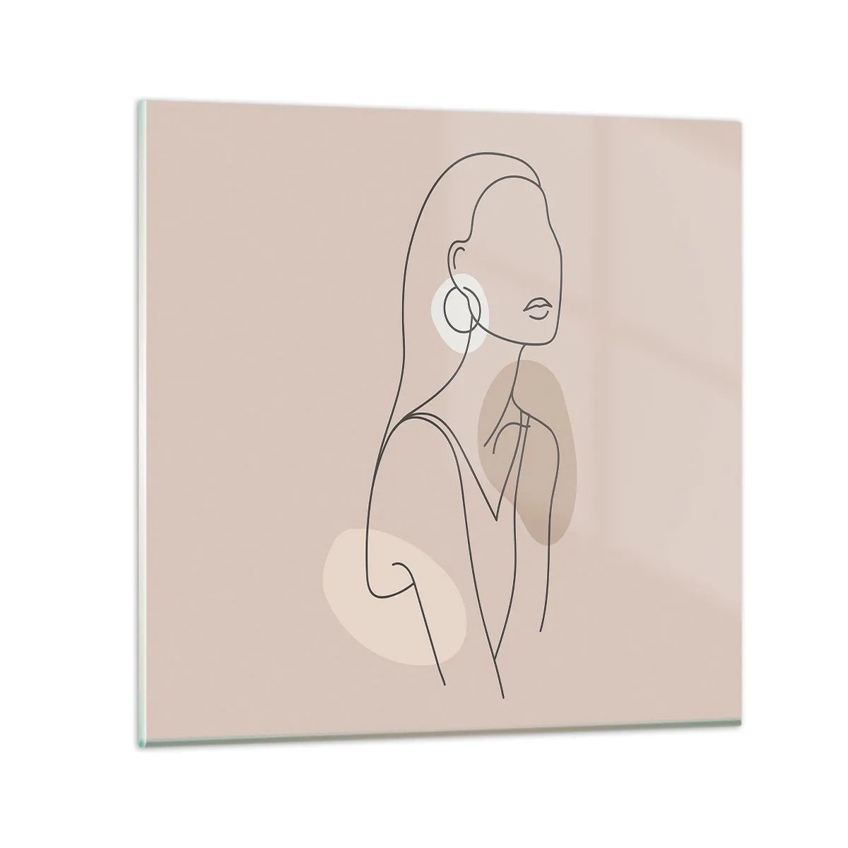 Impression sur verre - Image sur verre - Icone féminin - 70x70 cm
