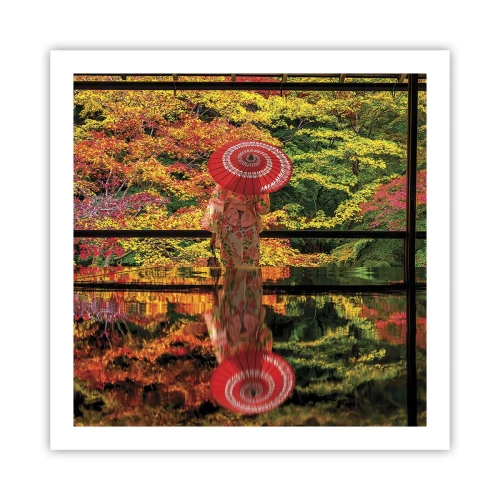 Affiche - Poster - Dans le temple de la nature - 60x60 cm