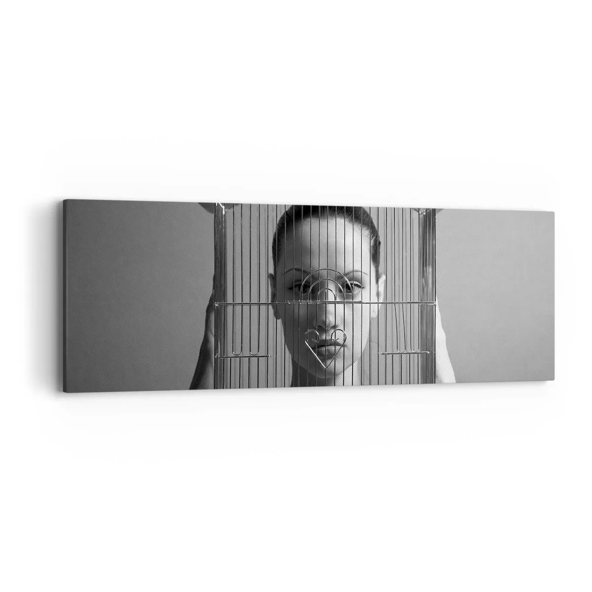 Impression sur toile - Image sur toile - Portrait un peu surréaliste - 90x30 cm