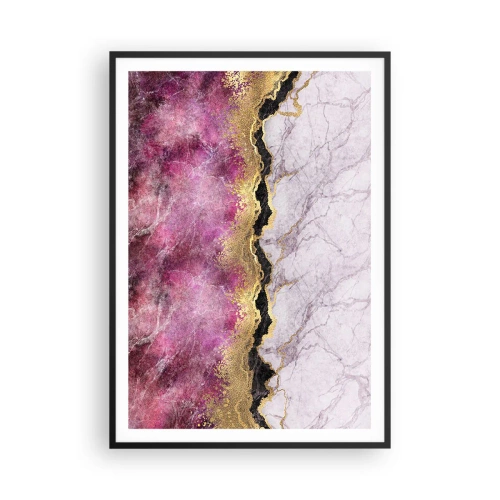 Affiche dans un cadre noir - Poster - À la frontière - 70x100 cm