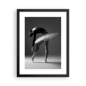 Affiche dans un cadre noir - Poster - Belle ballerine - 30x40 cm