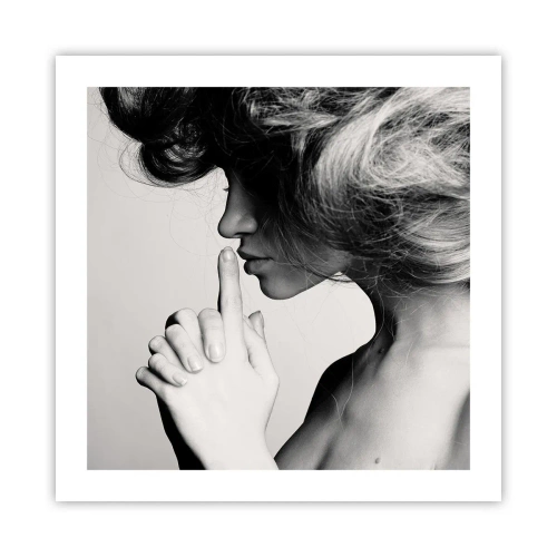 Affiche - Poster - A l'écoute d'elle-même - 50x50 cm