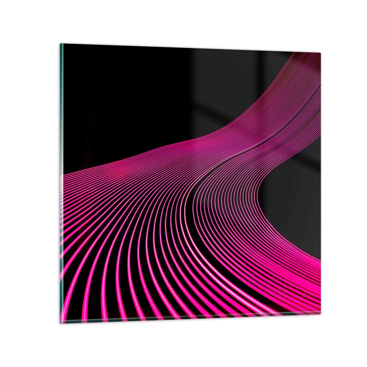 Impression sur verre - Image sur verre - Avenue de lumière - 60x60 cm