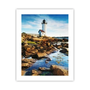 Affiche - Poster - Revenez heureux, j'attends - 40x50 cm