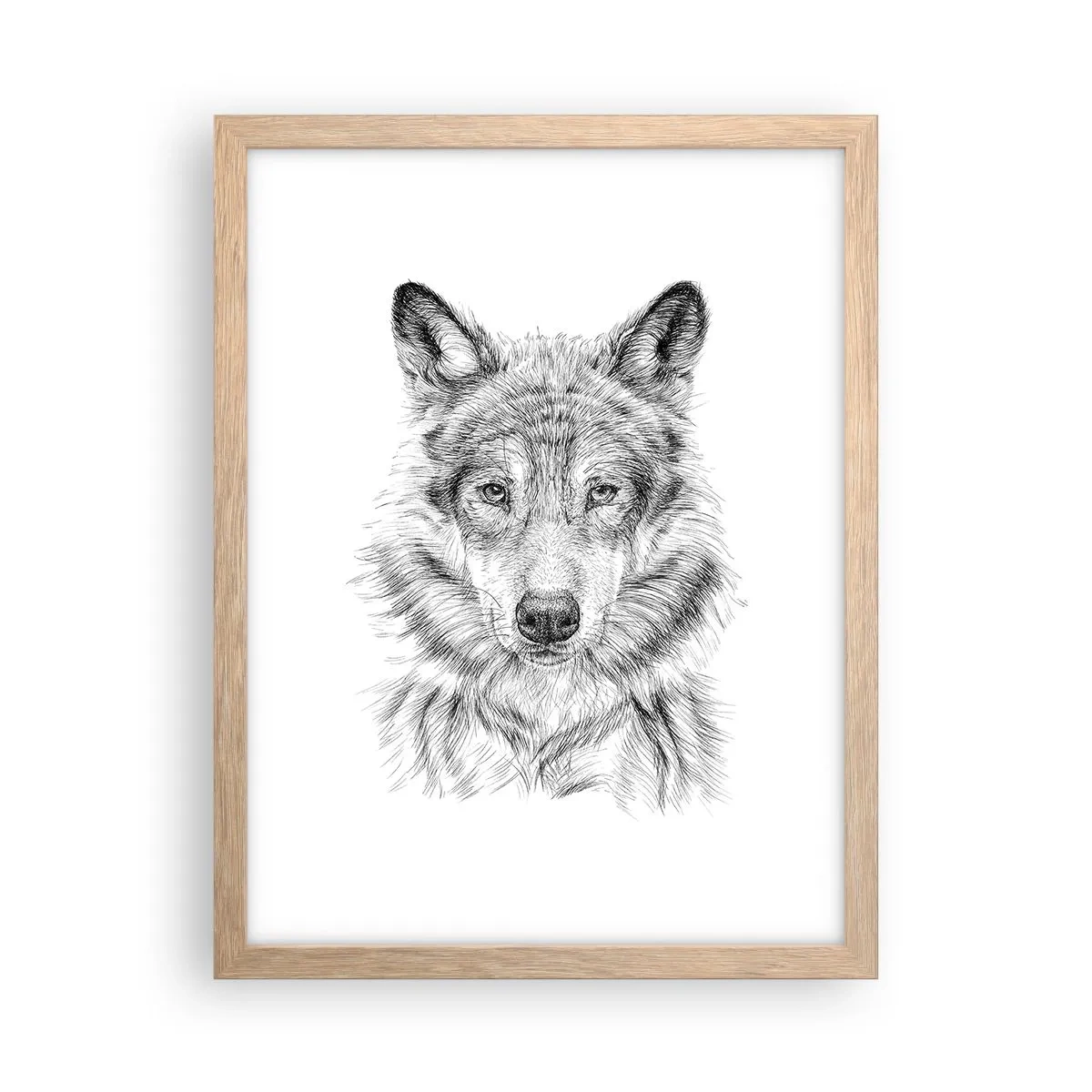 Affiche dans un chêne clair - Poster - Un leader né - 30x40 cm