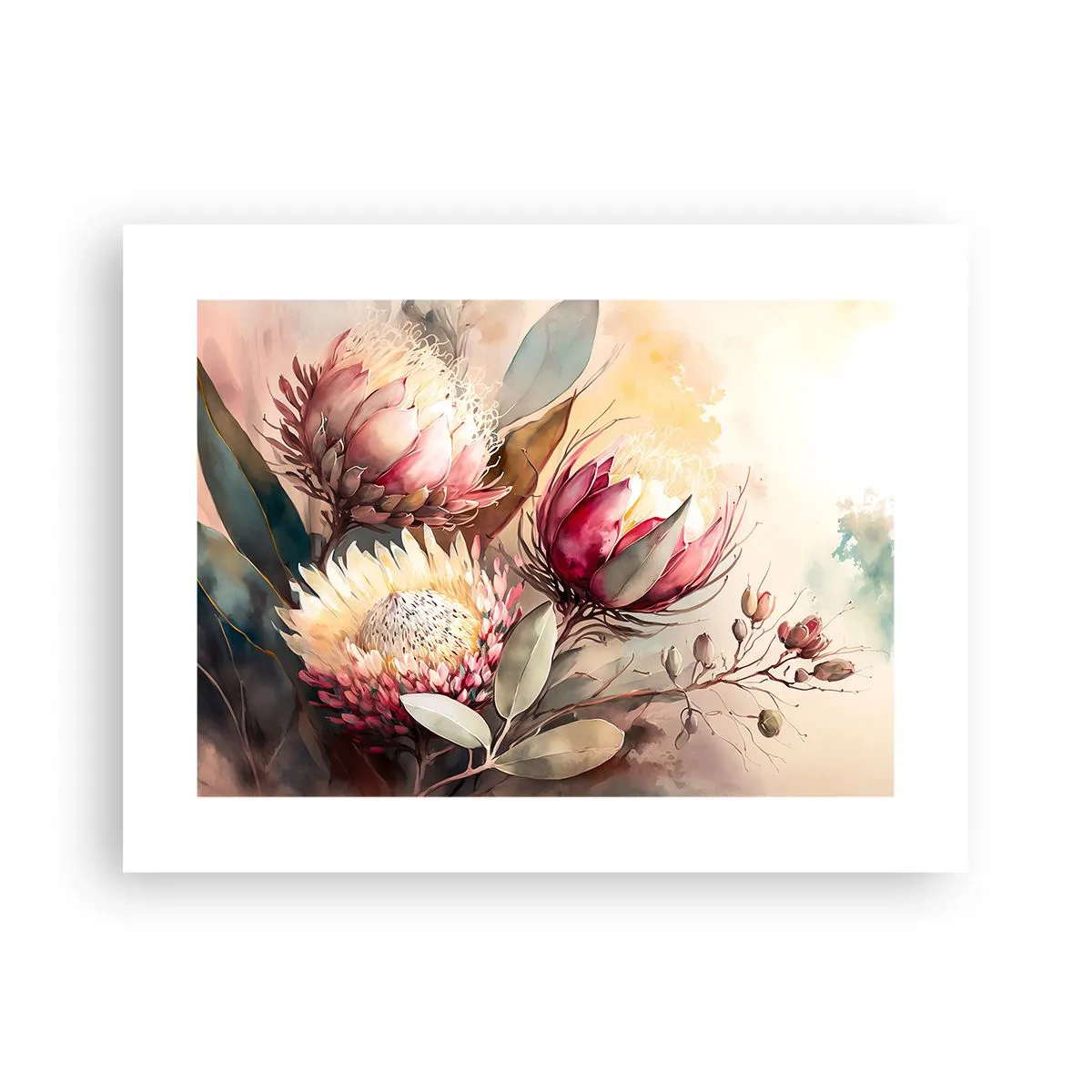 Affiche - Poster - De profil et de face - 40x30 cm