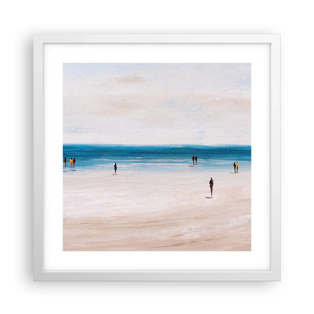 Affiche dans un cadre blanc - Poster - Un besoin naturel - 40x40 cm