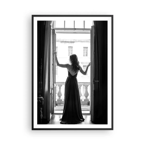 Affiche dans un cadre noir - Poster - Dans plusieurs style - 70x100 cm