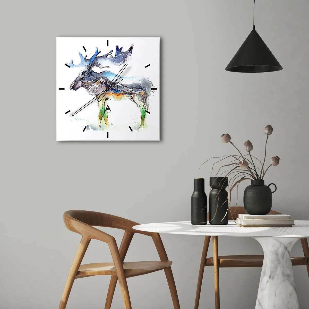 Horloge murale - Pendule murale - Le héros d'un conte d'hiver - 30x30 cm