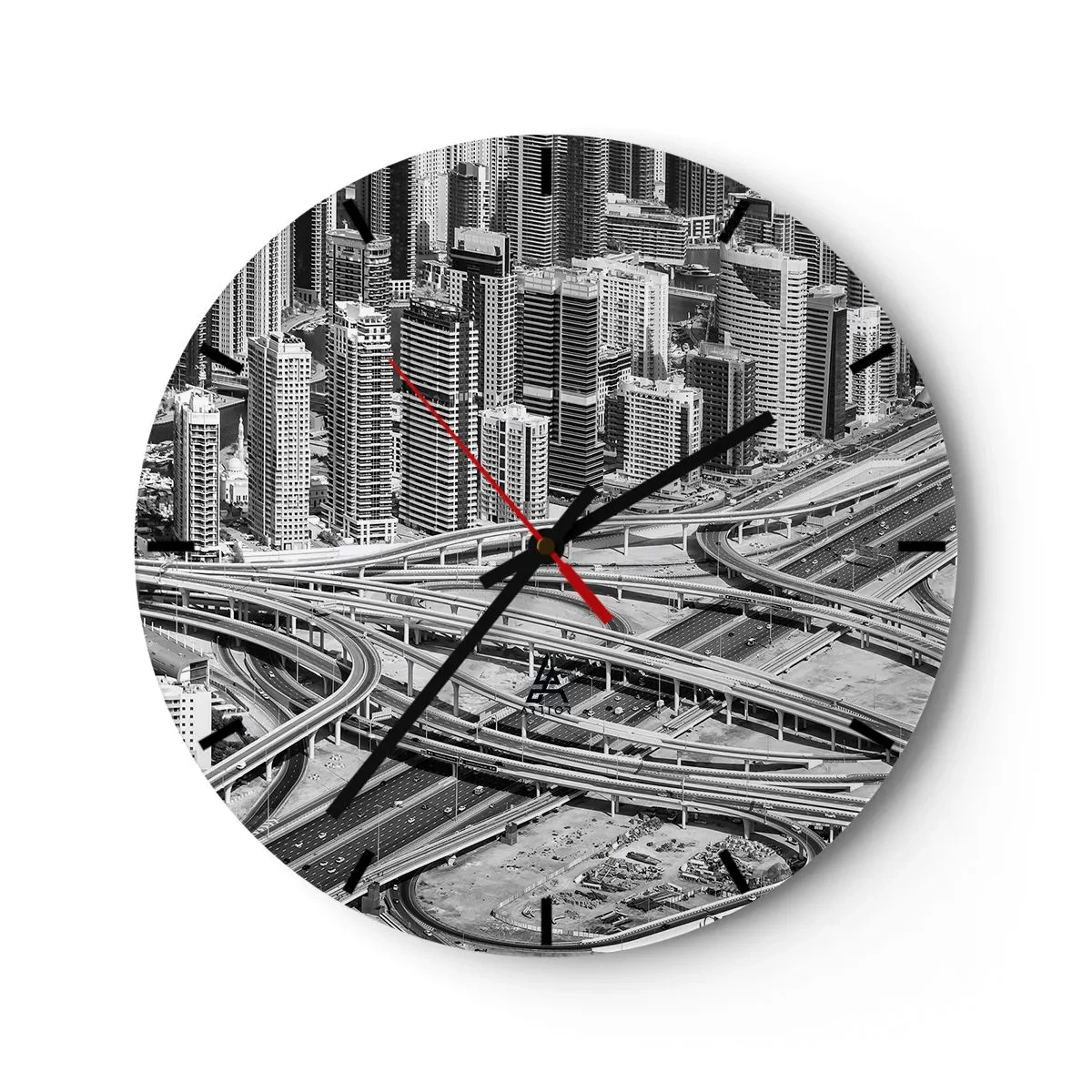 Horloge murale - Pendule murale - Dubaï - la ville impossible - 40x40 cm