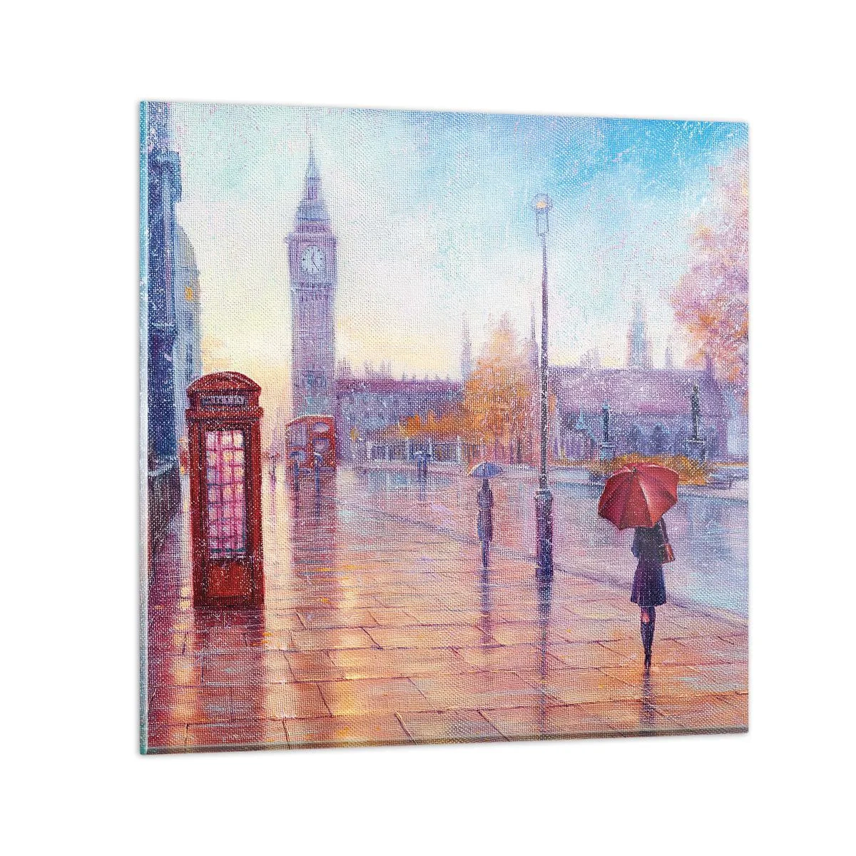 Impression sur verre - Image sur verre - Jour automnal londonien - 70x70 cm