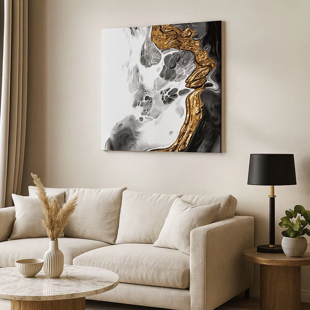 Impression sur toile - Image sur toile - Composition organique - 30x30 cm