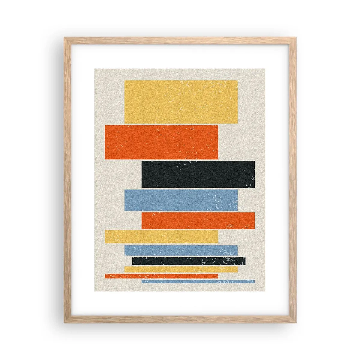 Affiche dans un chêne clair - Poster - Notation musicale - 40x50 cm