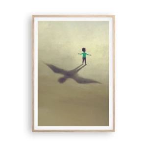 Affiche dans un chêne clair - Poster - Héros du futur - 70x100 cm