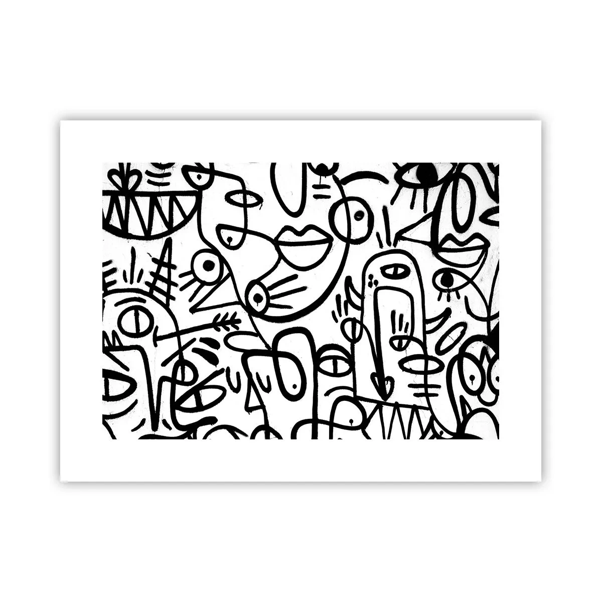 Affiche - Poster - Visages et mirages - 40x30 cm