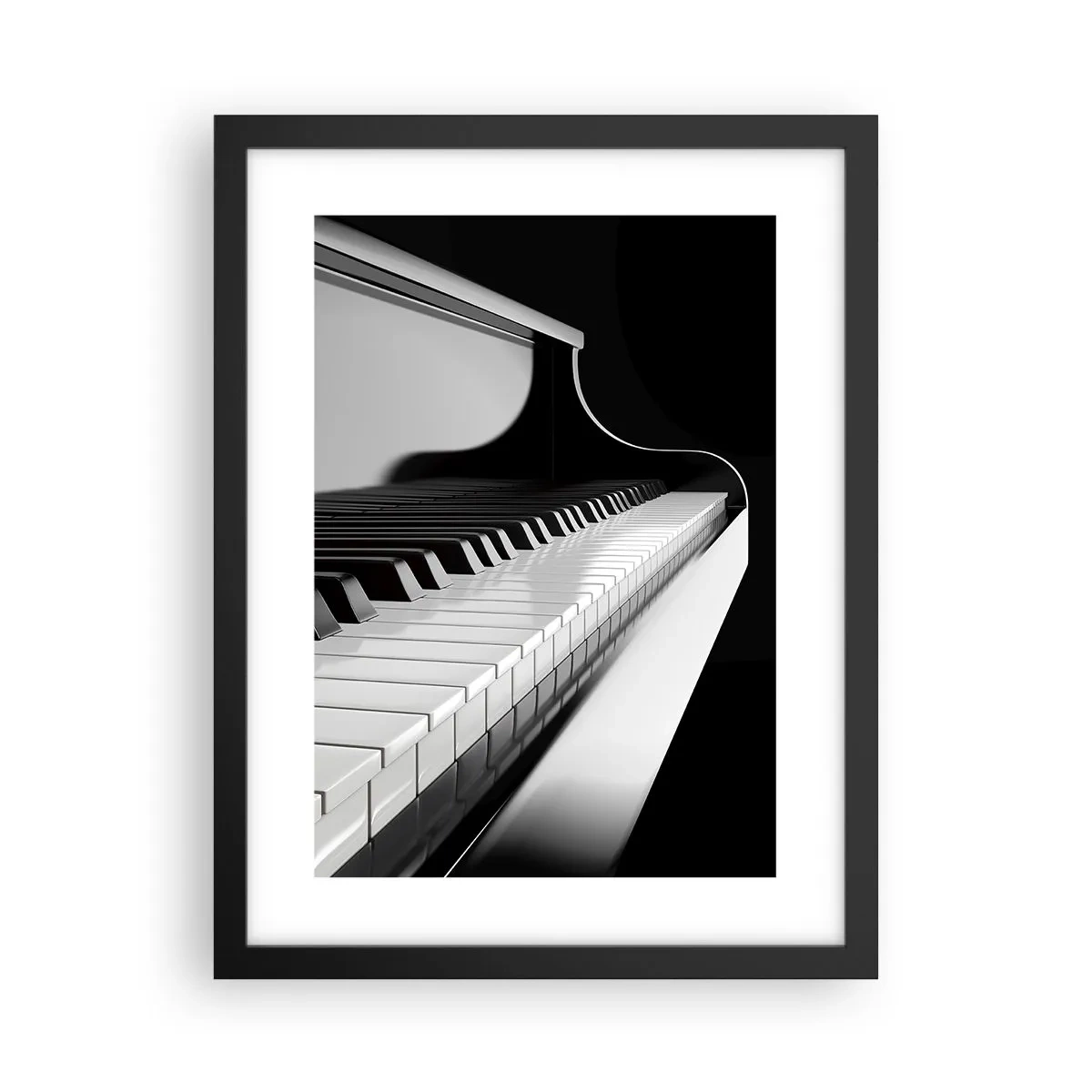 Affiche dans un cadre noir - Poster - Harmonie des formes et des couleurs - 30x40 cm
