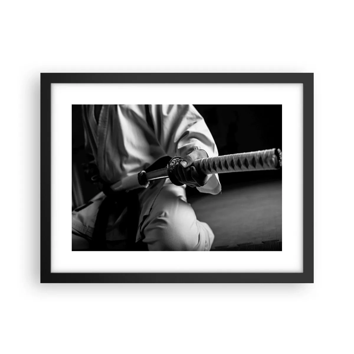 Affiche dans un cadre noir - Poster - Âme de guerrier - 40x30 cm