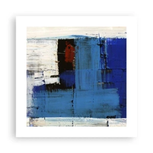 Affiche - Poster - Secret de bleu - 40x40 cm