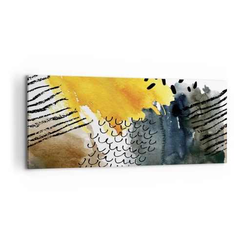 Impression sur toile - Image sur toile - Rencontre des éléments - 100x40 cm