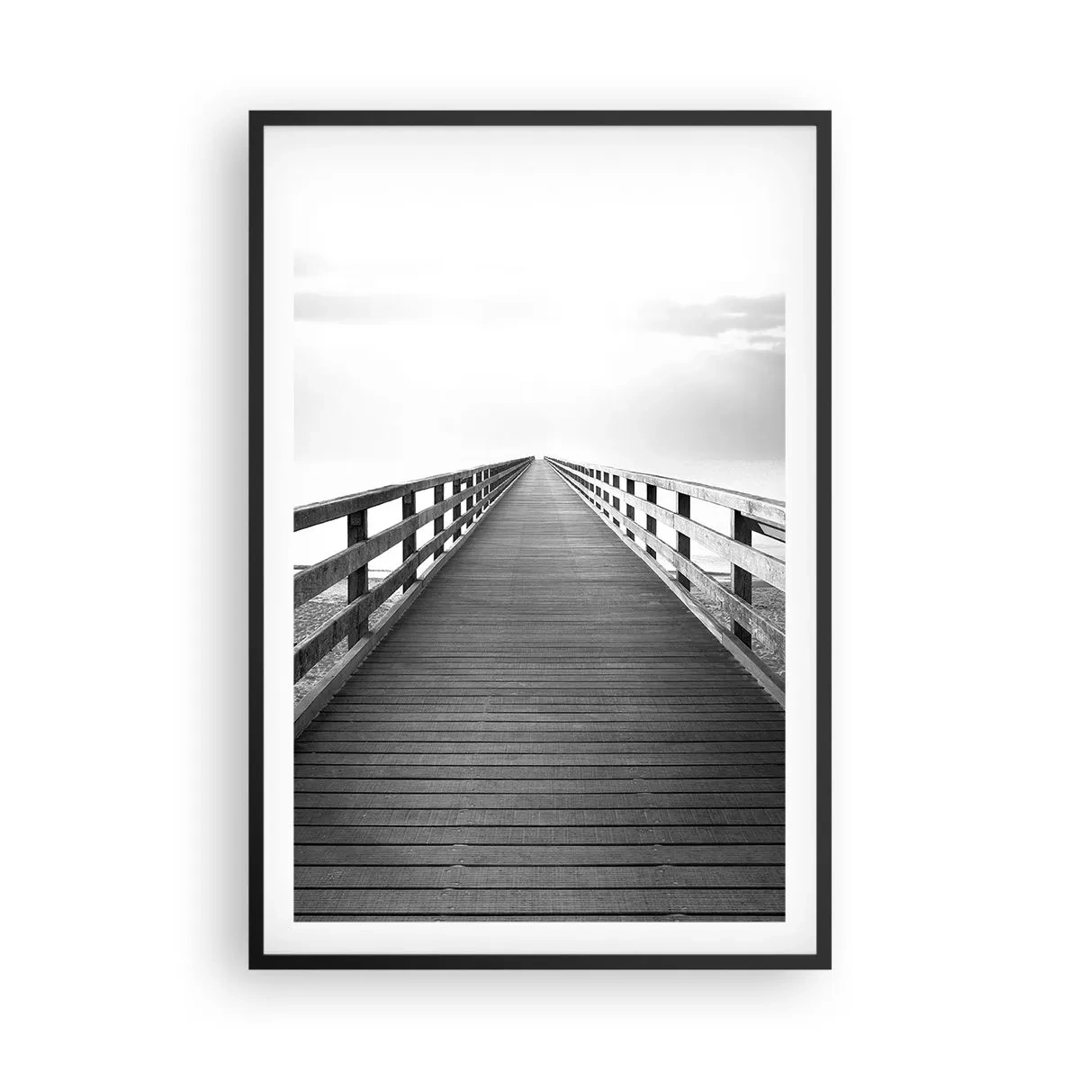 Affiche dans un cadre noir - Poster - A perte de vue... - 61x91 cm