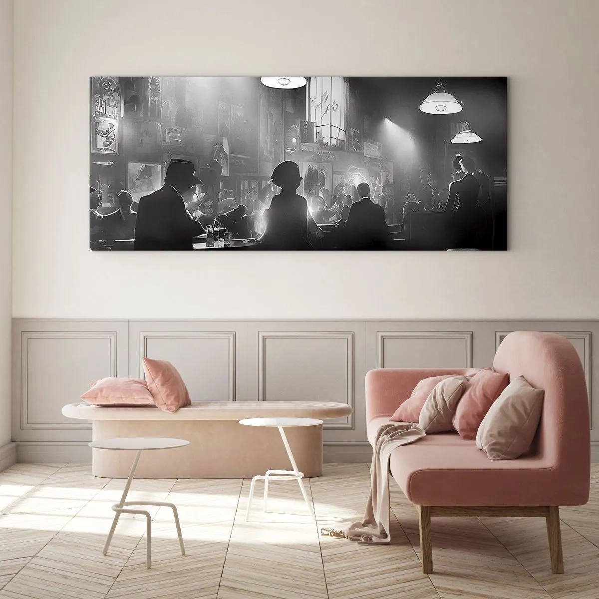 Impression sur verre - Image sur verre - Dans une ambiance jazz - 90x30 cm