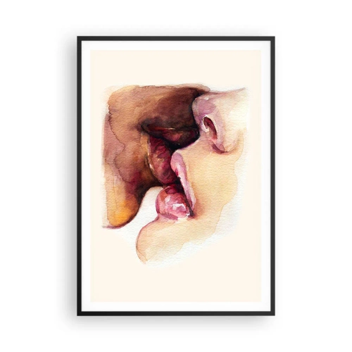 Affiche dans un cadre noir - Poster - Comme le jour et la nuit, la terre et le ciel - 70x100 cm