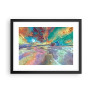 Affiche dans un cadre noir - Poster - Deux paradis - 40x30 cm