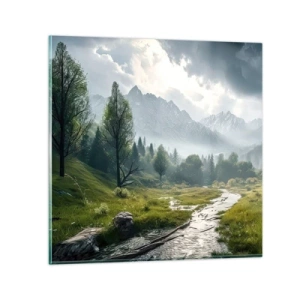 Impression sur verre - Image sur verre - Aller et retour - 40x40 cm