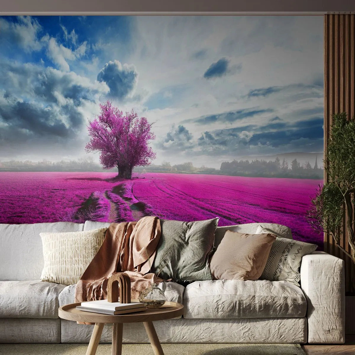 Papier Peint Autocollant Deluxe Sticker - Lande - nature sauvage - Paysage, Bruyères, Nature - 500x350 cm