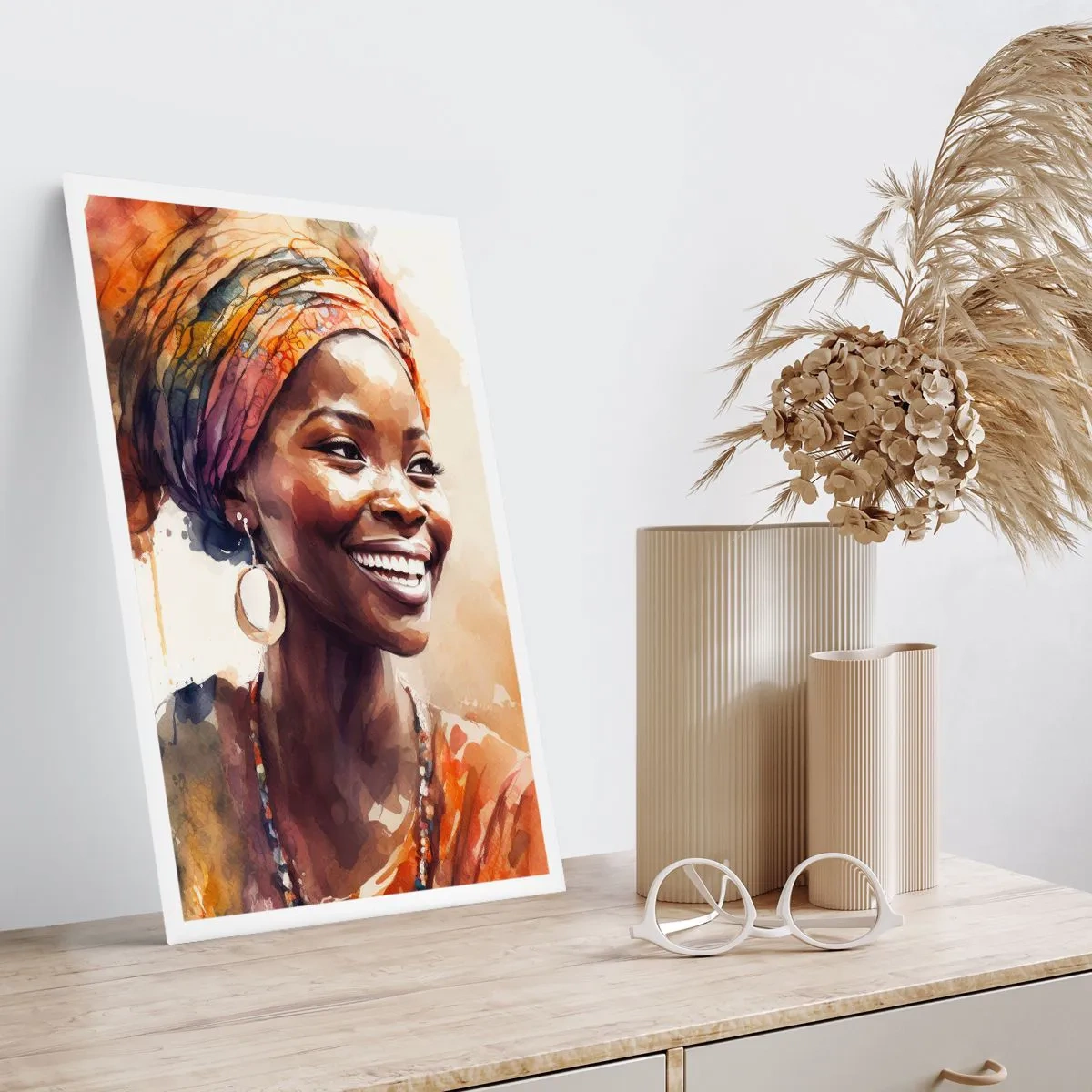 Affiche - Poster - reine africaine - 70x100 cm