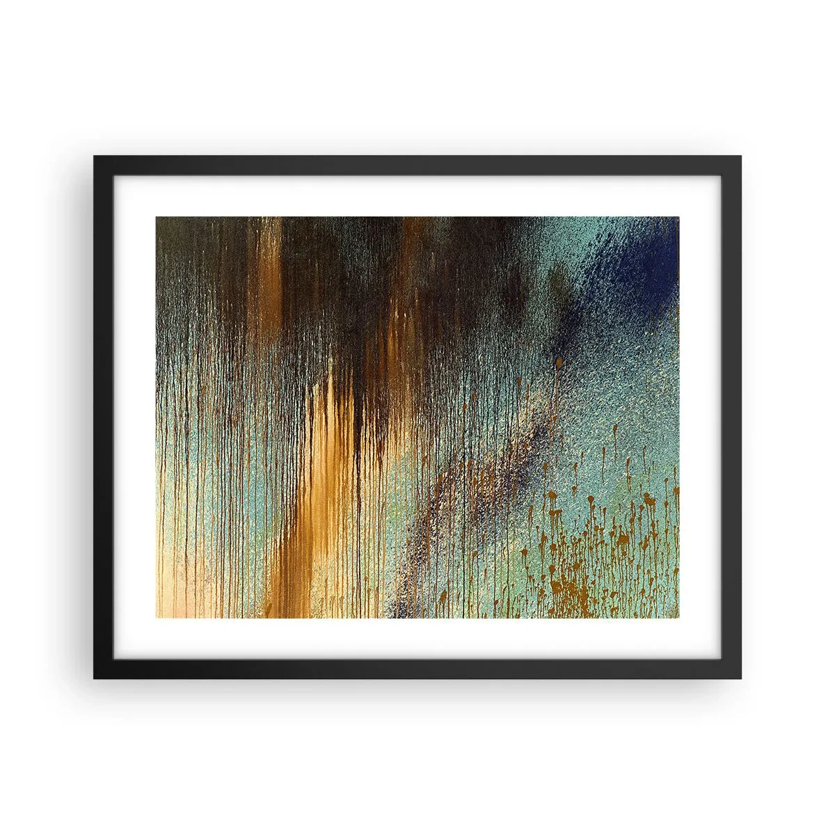 Affiche dans un cadre noir - Poster - Une composition de couleirs non fortuite - 50x40 cm