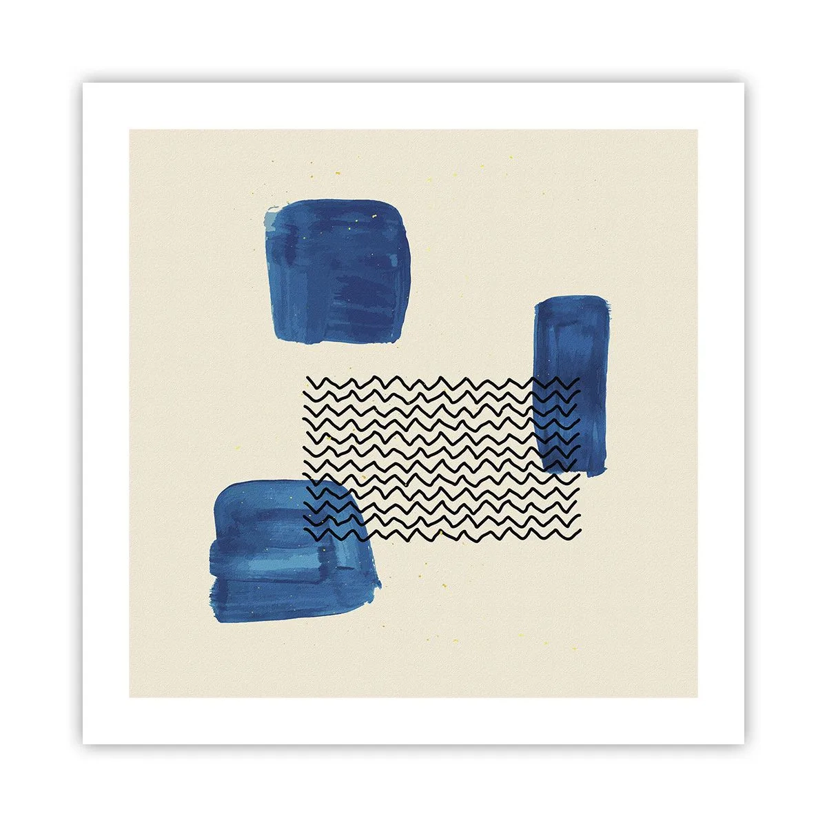 Affiche - Poster - Quatuor abstrait - 50x50 cm