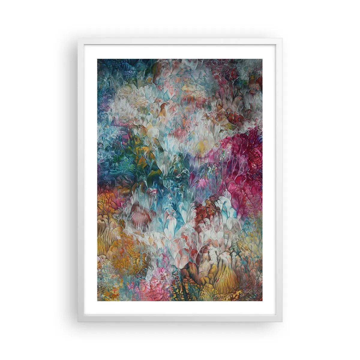 Affiche dans un cadre blanc - Poster - En pleine floraison - 50x70 cm