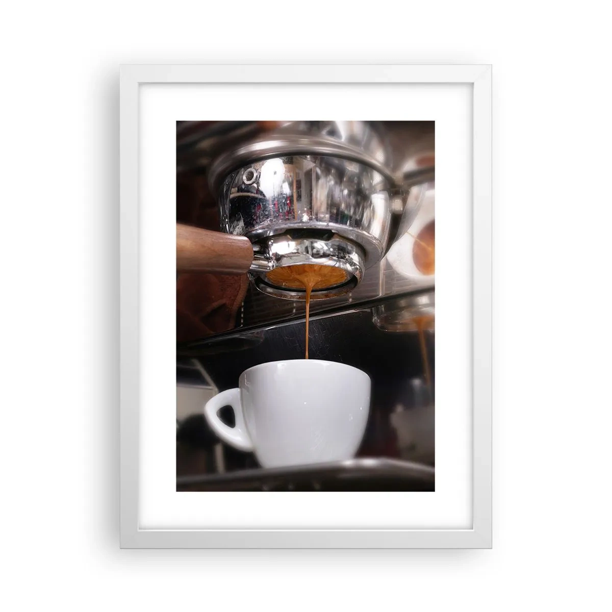 Affiche dans un cadre blanc - Poster - Bon moment de la journée - 30x40 cm