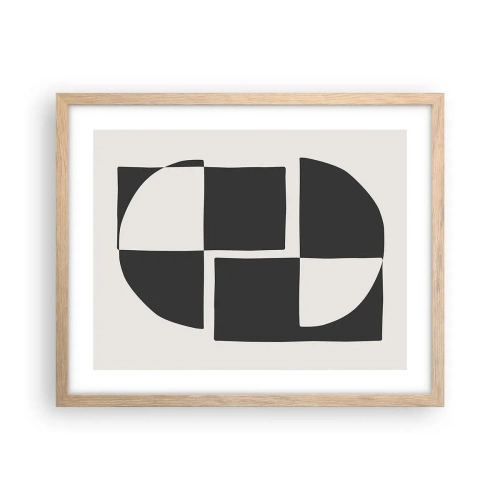 Affiche dans un chêne clair - Poster - Antithèse - Synthèse - 50x40 cm