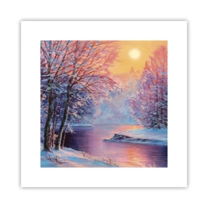 Affiche - Poster - Couleurs d'hiver - 30x30 cm