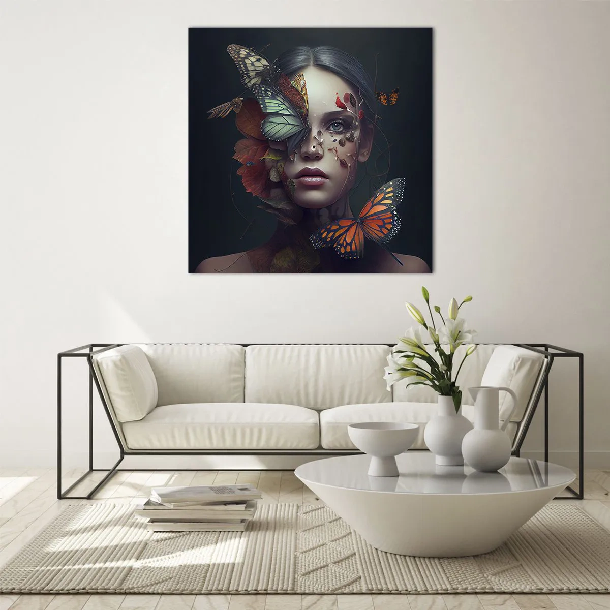 Impression sur verre - Image sur verre - Une merveilleuse métamorphose - 70x70 cm