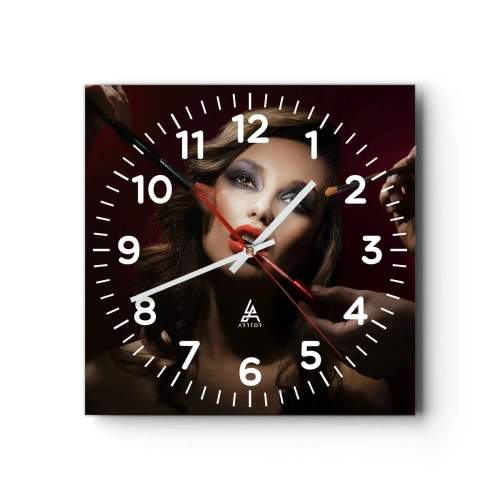 Horloge murale - Pendule murale - Belle rêveuse - 30x30 cm