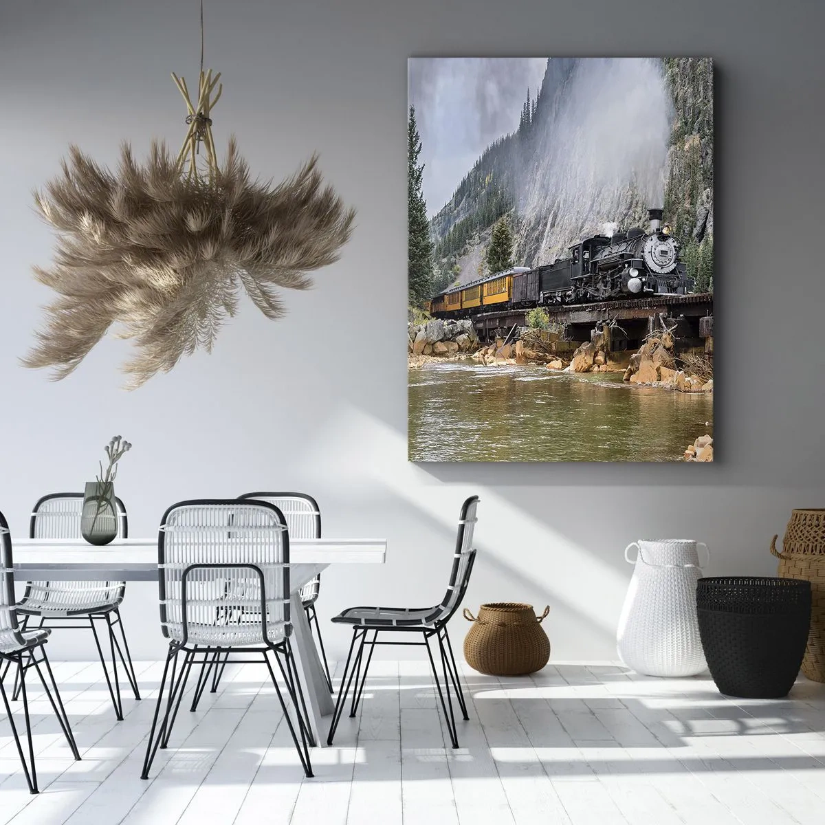 Impression sur toile - Image sur toile - Et lui jusqu'où? Jusqu'où? - 45x80 cm