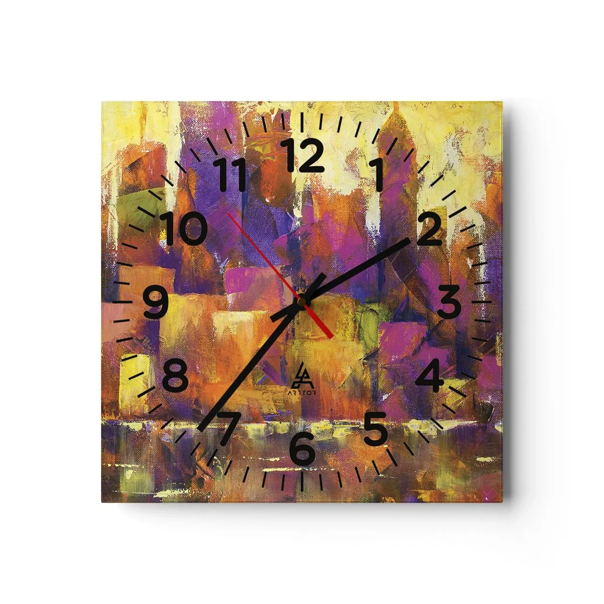 Horloge murale - Pendule murale - Composition métropolitaine - 40x40 cm