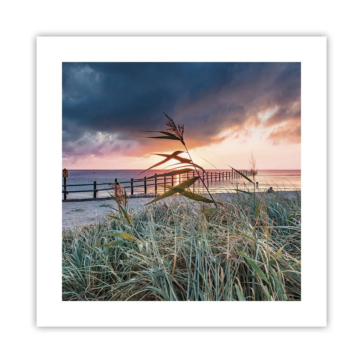 Affiche - Poster - Ça ne passe pas avec le vent - 40x40 cm